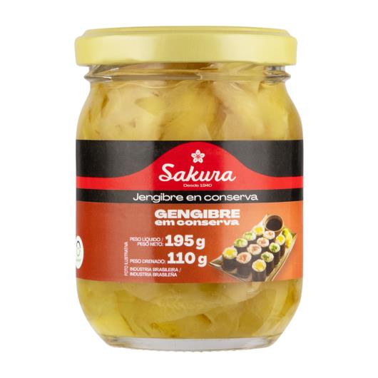 Gengibre em Conserva Sakura Vidro 110g - Imagem em destaque