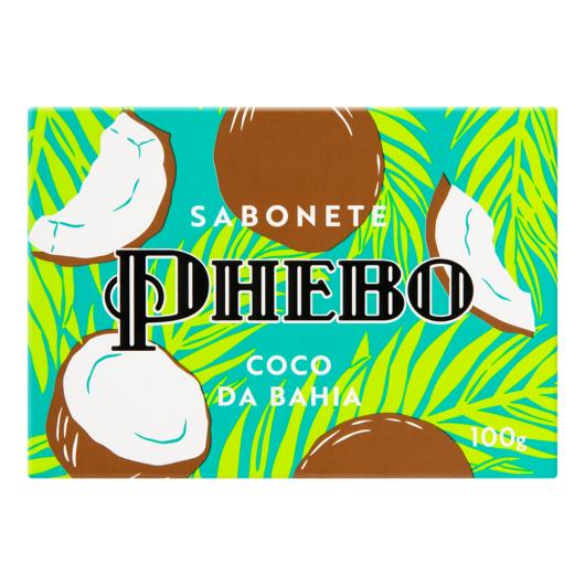 Sabonete Phebo Barra Cremoso Vegetal Coco da Bahia Caixa 100g - Imagem em destaque