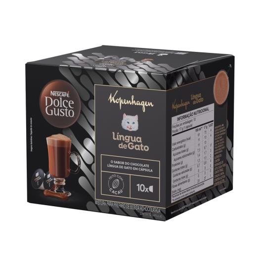 Achocolatado em Cápsula Nescafé Dolce Gusto Kopenhagen Língua de Gato 162.5g 10 cápsulas - Imagem em destaque