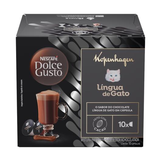 Achocolatado em Cápsula Nescafé Dolce Gusto Kopenhagen Língua de Gato 162.5g 10 cápsulas - Imagem em destaque