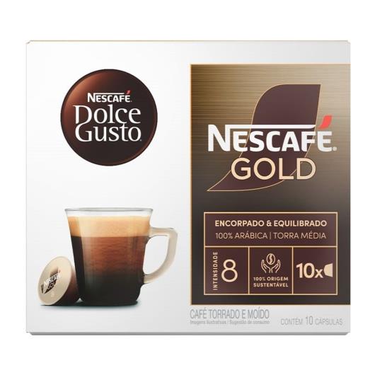 Café em Cápsula Dolce Gusto Nescafé Gold Intensidade 8 80g 10 cápsulas - Imagem em destaque