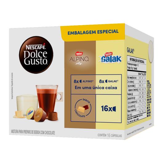 Achocolatado em Cápsula Dolce Gusto Galak e Chococino Alpino Nescafé Caixa 286,4g 16 Unidades - Imagem em destaque