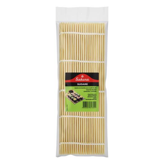 Esteira de bambu para sushi 24cm Sakura Unidade - Imagem em destaque