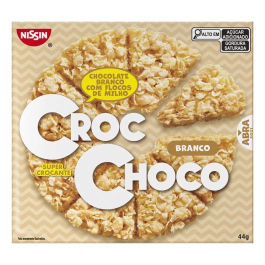 Chocolate Nissin Croc Choco Branco Caixa 44g - Imagem em destaque