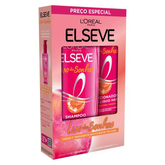 Kit L'oréal Paris Elseve Liso dos Sonhos Shampoo 375ml + Condicionador 170ml - Imagem em destaque