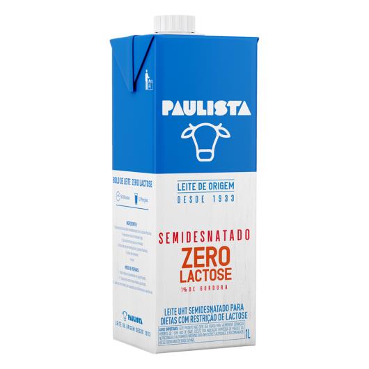 Leite UHT Paulista Semidesnatado Zero Lactose 1l - Imagem em destaque