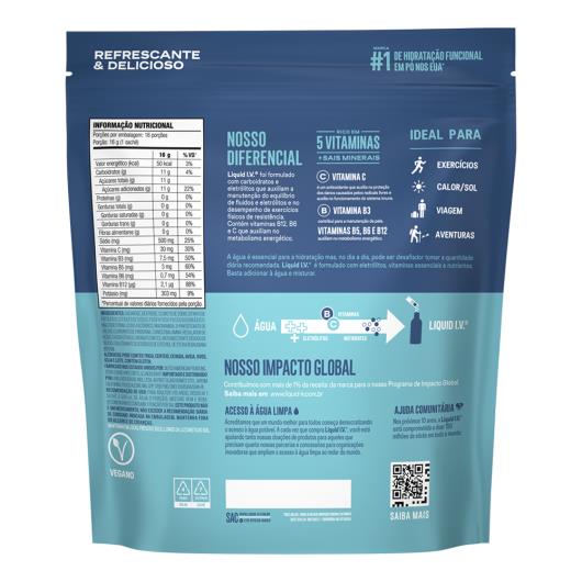 Suplemento alimentar frutas tropicais Liquid I.V. 256g - Imagem em destaque