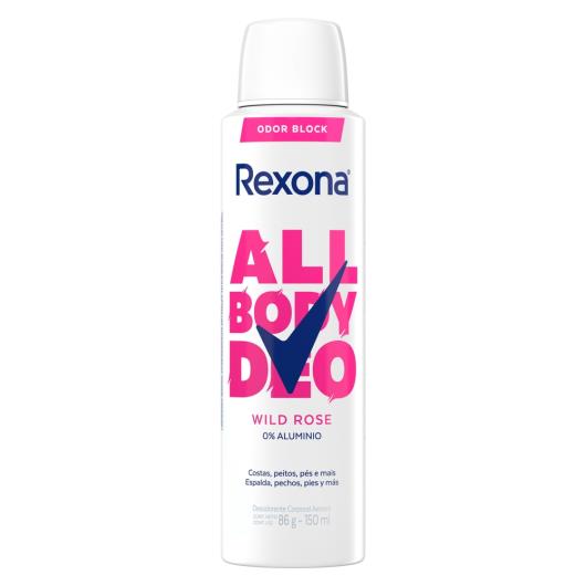 Desodorante Aerossol Rexona All Body Deo Wild Rose 150ml Spray - Imagem em destaque
