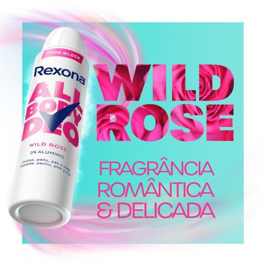 Desodorante Aerossol Rexona All Body Deo Wild Rose 150ml Spray - Imagem em destaque