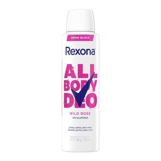 Desodorante Aerossol Rexona All Body Deo Wild Rose 150ml Spray - Imagem em destaque