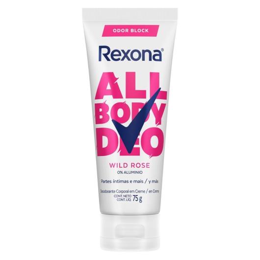Desodorante Creme Rexona All Body Deo Wild Rose 75g - Imagem em destaque