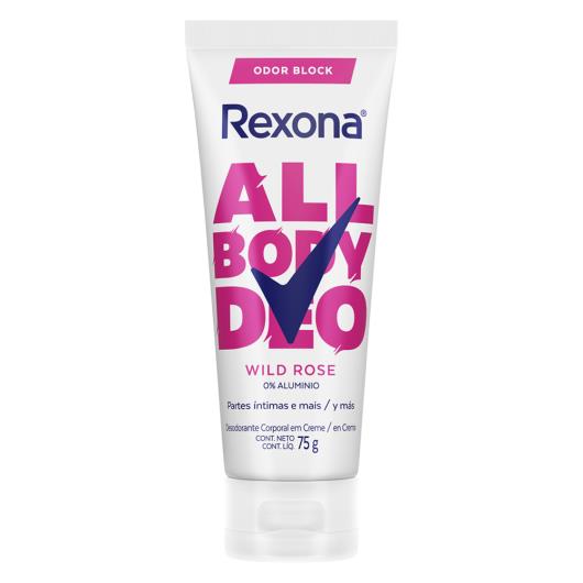 Desodorante Creme Rexona All Body Deo Wild Rose 75g - Imagem em destaque