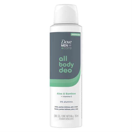 Desodorante Dove Men+Care All Body Deo Aerossol Aloe & Bamboo 150ml Spray - Imagem em destaque