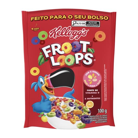 Cereal Kellogg's Froot Loops Sachê 100g - Imagem em destaque