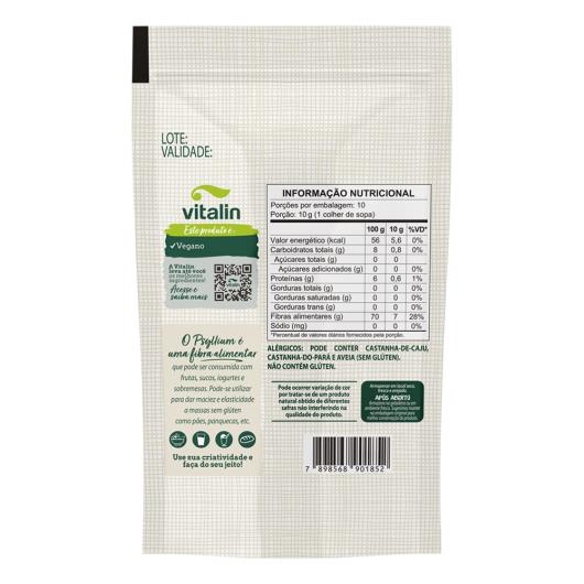 Psyllium Flocos Vitalin Pouch 100g - Imagem em destaque