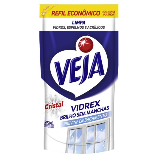 Limpa vidros vidrex cristal Veja refil econômico 400ml - Imagem em destaque