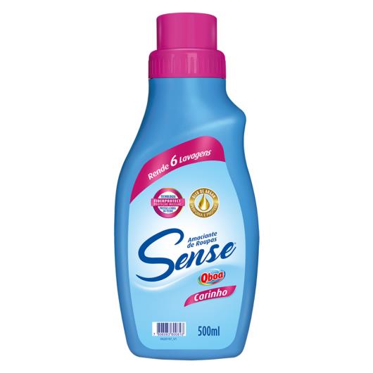 Amaciante de Roupa Carinho Sense Qboa Frasco 500ml - Imagem em destaque