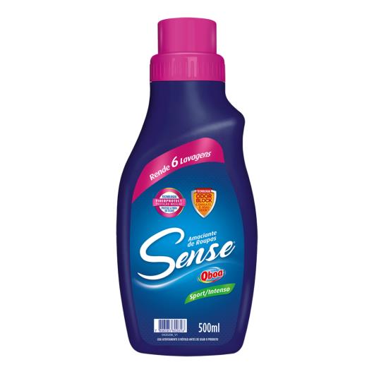 Amaciante de Roupa Sport/Intenso Sense Qboa Frasco 500ml - Imagem em destaque