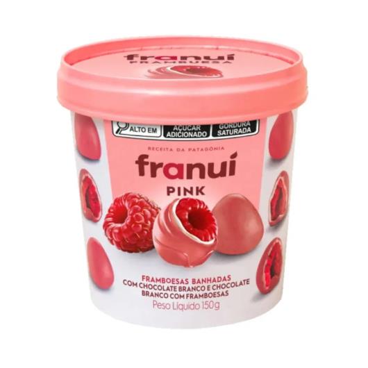 Framboesa Franuí Pink Banhada ao Chocolate Branco e Chocolate ao Leite 150g - Imagem em destaque
