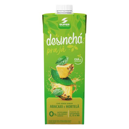 Chá verde abacaxi com hortelã Desinchá 1 Litro - Imagem em destaque