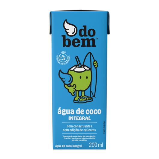 Água de Coco Integral Do Bem Caixa 200ml - Imagem em destaque