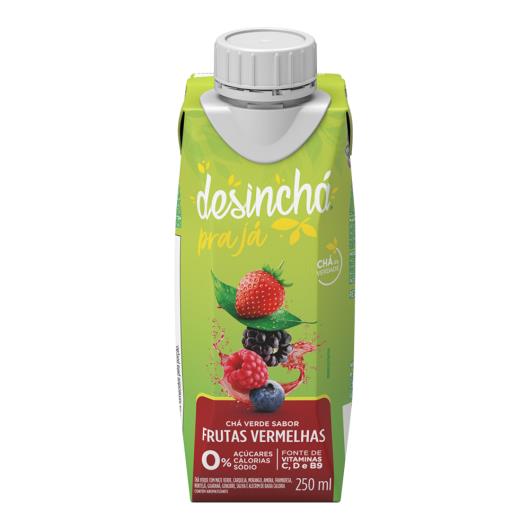 Chá Verde Desinchá pra Já Frutas Vermelhas Zero Açúcar Caixa 250ml - Imagem em destaque