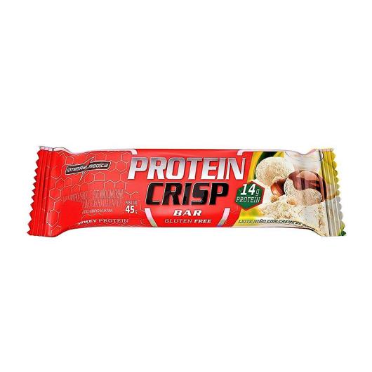 Barra de suplemento de proteína 14g proteínas leite em pó com creme de avelã Crisp 45g - Imagem em destaque