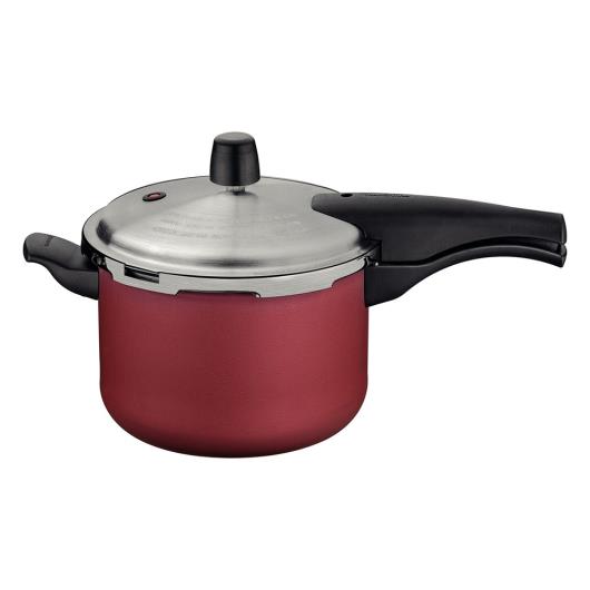 Panela de Pressão Tramontina Vancouver Effect Revestimento Interno e Externo Starflon Max Vermelho 20 cm 4,5 L - Imagem em destaque