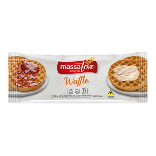 Waffle Massa Leve Tradicional Congelado 240g - Imagem em destaque