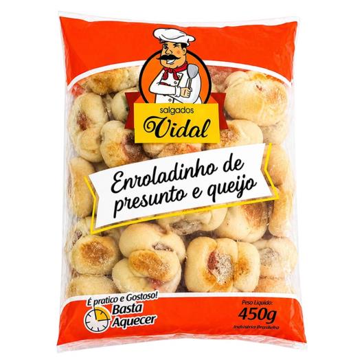 Enroladinho presunto e queijo Vidal Salgados congelado 450g - Imagem em destaque