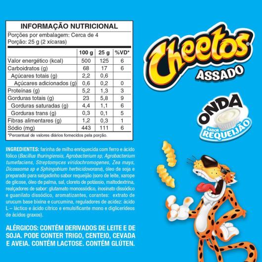 Salgadinho onda requeijão Cheetos 105g - Imagem em destaque