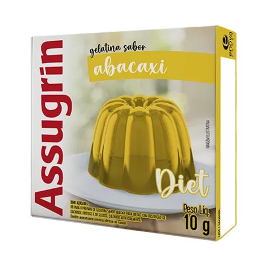 Gelatina em Pó Assugrin Diet Abacaxi 10g - Imagem em destaque