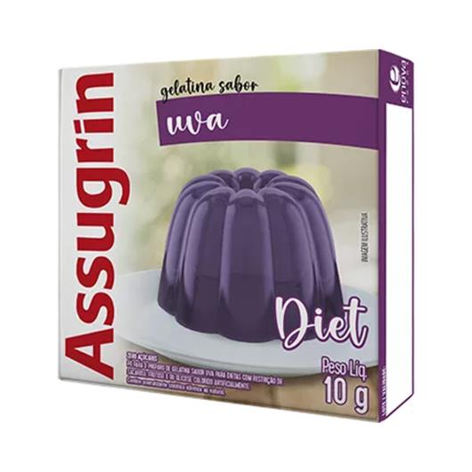 Gelatina em Pó Assugrim Diet Uva 10g - Imagem em destaque