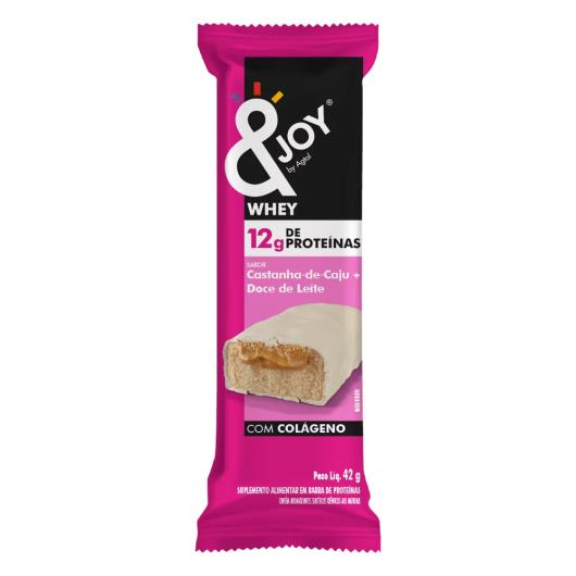 Barra de Proteína &JOY Castanha de Caju e Doce de Leite 42g - Imagem em destaque