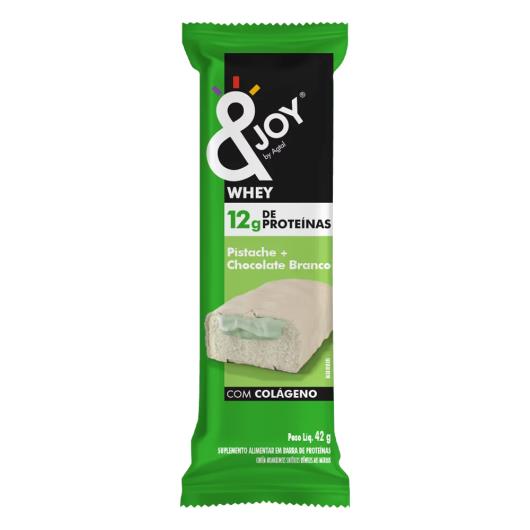Barra de Proteína &Joy Pistache 12g de Whey 42g - Imagem em destaque