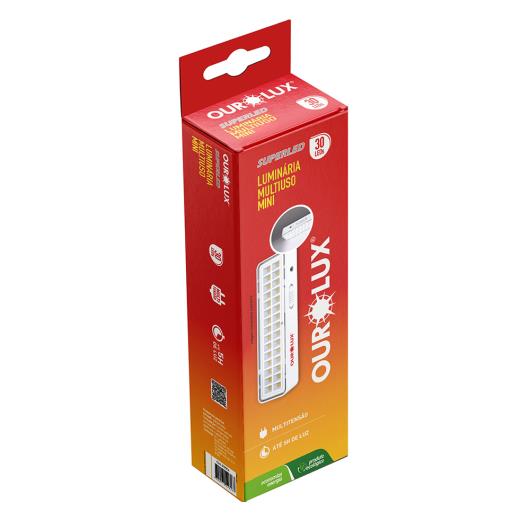 Luminária Multiuso Ourolux Mini 30 Leds - Imagem em destaque