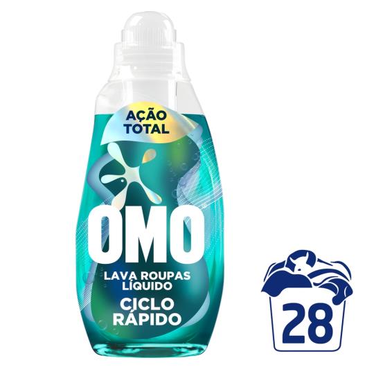Lava-Roupas Líquido Omo Ciclo Rápido Ação Total Frasco 1,4l - Imagem em destaque