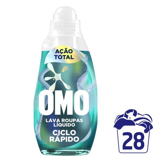 Lava-Roupas Líquido Omo Ciclo Rápido Ação Total Frasco 1,4l - Imagem em destaque