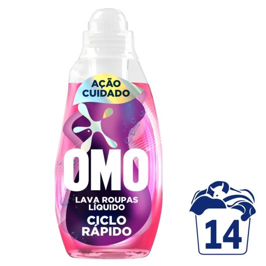 Lava roupas líquido ação cuidado Omo 750ml - Imagem em destaque