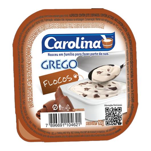 Iogurte Grego Carolina Flocos 90g - Imagem em destaque