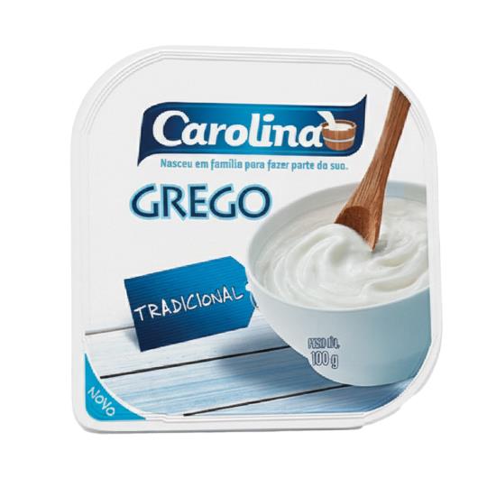 Iogurte grego tradicional Carolina 90g - Imagem em destaque