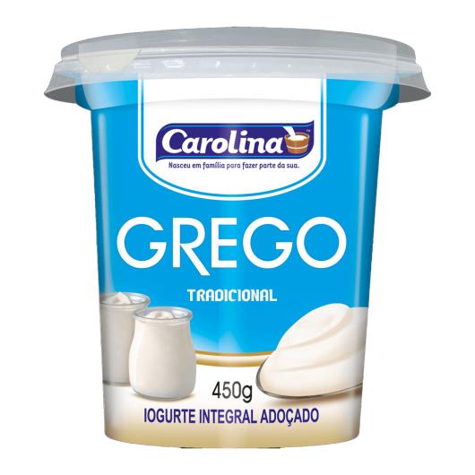 Iogurte Grego Carolina Tradicional Pote 450g - Imagem em destaque