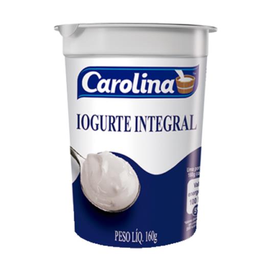 Iogurte Carolina Natural Integral 160g - Imagem em destaque
