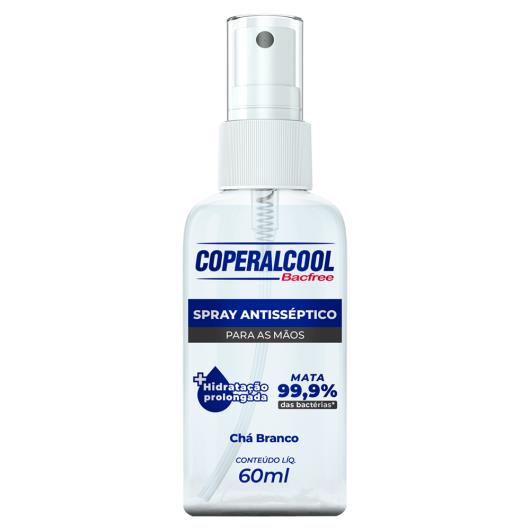 Antisséptico para as Mãos Chá Branco Coperalcool Bacfree Frasco 60ml Spray - Imagem em destaque