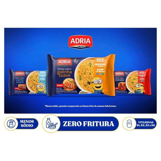 Macarrão Instantâneo Tomate Adria 75g - Imagem em destaque