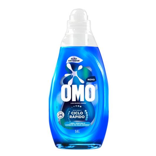 Lava-Roupas Líquido Omo Ciclo Rápido Ação Antiodor Frasco 1,4l - Imagem em destaque