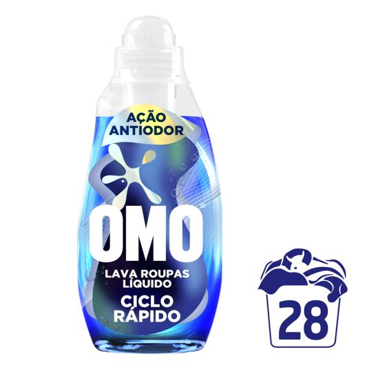 Lava-Roupas Líquido Omo Ciclo Rápido Ação Antiodor Frasco 1,4l - Imagem em destaque