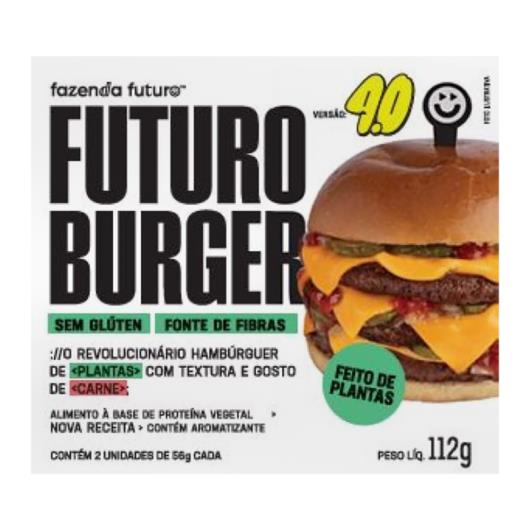 Hambúrguer Vegetal Fazenda Futuro Burger 4.0 Caixa 112g 2 Unidades - Imagem em destaque