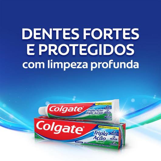Pack Creme Dental Colgate Tripla Ação Menta Original 90g 3 unidades - Imagem em destaque