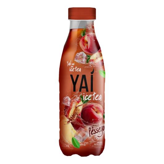 Chá Preto Ice Tea Pêssego Yaí Garrafa 450ml - Imagem em destaque